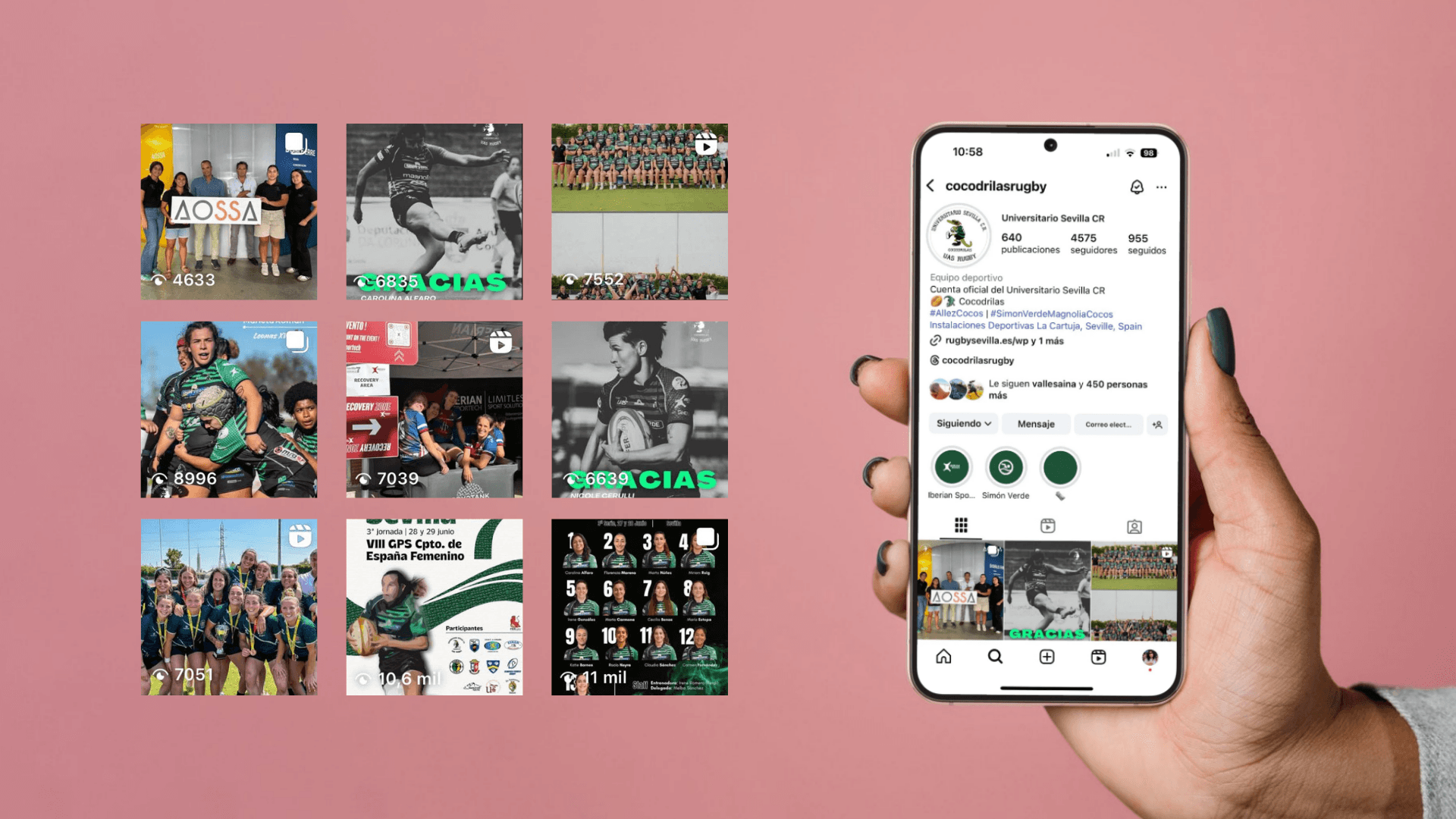 Visual del feed de Las Cocodrilas en Instagram